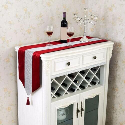 Solid Color Diamond Table Runners Modern Table Runner For Wedding Party Christmas Decoration Home Tablecloth Hotel Tablecloth