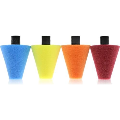 Car wheel polishing care center mesh steel ring small area polishing disc cone-shaped detail waxing sponge wheel M14