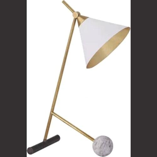 Postmodern Nordic Table lamp Office Deck Lamp Luxury Marble Minimalist Eye care warm study table lamp Home Bedroom Study Room