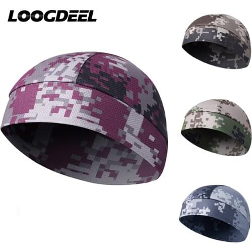 LOOGDEEL Cycling Sports Caps Camouflage Quick-drying Anti-UV Skin-friendly Breathable Hats Running Fishing Head Scarf Helmet
