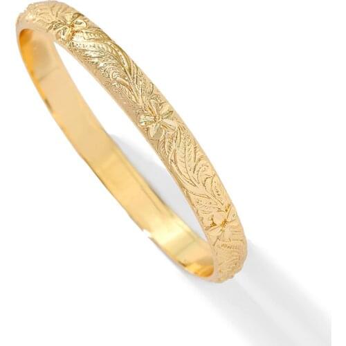 SophiaXuan Hawaiian Gold Filled Bangel Bracelet Bracelets Luxury Brand Jewelry Designer Wrap Bangles Jewellery Party for Women