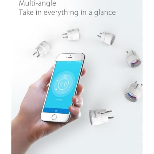 TuYa Wireless WiFi Smart Plug EU Remote Voice Control Power Supply Energy Monitor Socket Timer Socket for Alexa Google Home