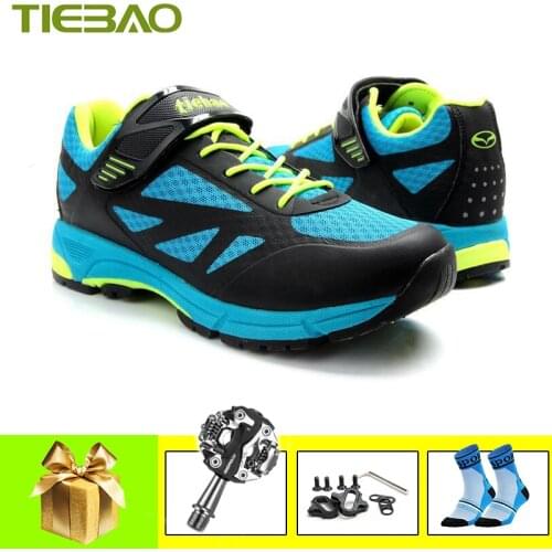 TIEBAO Sapatilha Ciclismo Mtb Men Women Mountain Bike Shoes Self-locking Mtb Shoes Breathable Superstar Riding Bicycle Sneakers