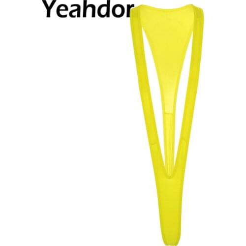 Women Sexy One Piece Slingshot Swimwear Cover See Through Sheer Monokini Micro G-string Sunbath Bathing Suit Stripper Beachwear