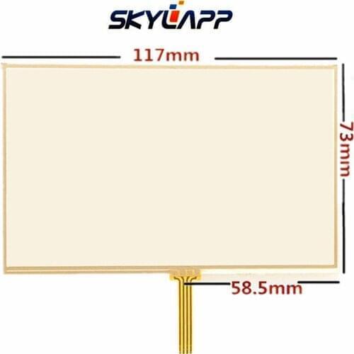 5''Inch TouchScreen 117mm*73mm for LMS500HF01, LMS500HF05, LMS500HF06 Resistance Handwritten Touch Panel Screen Glass Digitizer