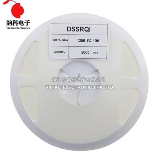 5000pcs 1% 1206 SMD resistor 0R ~ 10M 1/4W 0 0.1 1 10 100 150 220 330 ohm 1K 2.2K 4.7K 10K 100K 1R 10R 100R 150R 220R 330R 1M