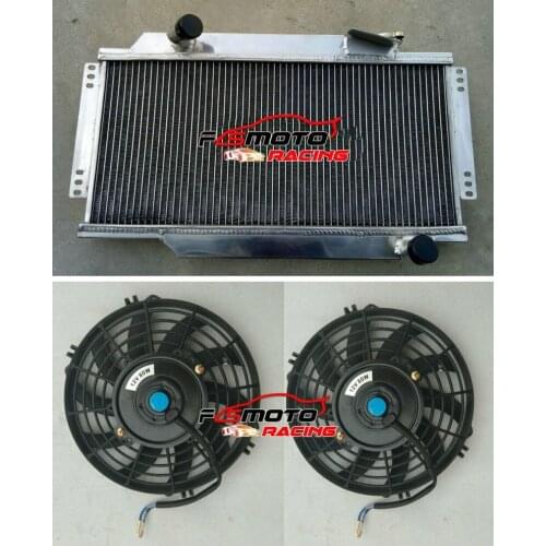 Full Aluminum Radiator + FAN For Triumph Spitfire MARK III/IV/1500 1964-1978 77 76 75 74 73 72 71 70 69