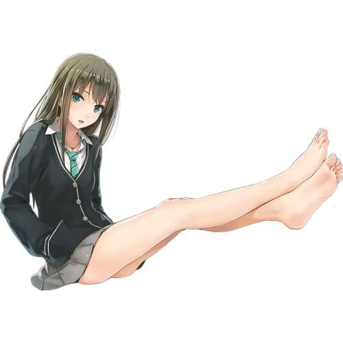 Car Motorcycle Decal THE IDOLM@STER Girls Shibuya Rin Cute Car Sticker PVC Decorative