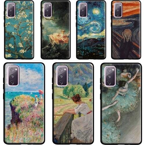 Iconic Painting Famous Art Case For Samsung Galaxy S10 S8 S9 Plus S10e Note 9 Note 10 Note 20 S21 Ultra S20 FE Cover