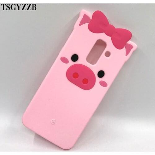 3D Silicon Case For Samsung Galaxy A6 2018 Dual SIM SM A600 A600F Cute Pink Phone Back Cover For Samsung A6 Plus 2018 A605 A605F