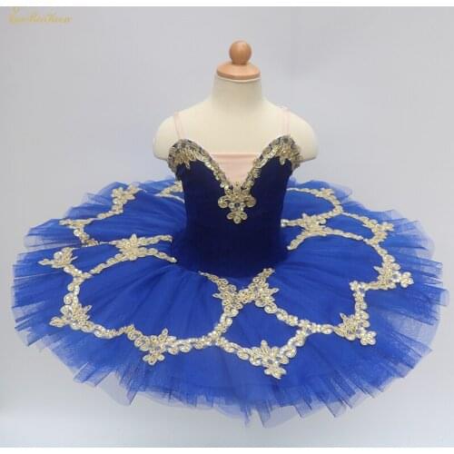 Children Ballet Tutu Velvet Stage Performance Ballet Dress For Dance Bodysuit Dancewear Swan Lake Ballet Costume For Girl