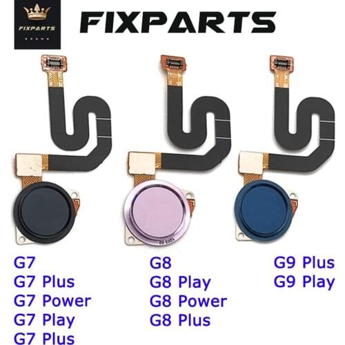 For Motorola Moto G7 Play Power Plus Home Button FingerPrint Touch ID Sensor Flex Cable Ribbon G9 G8 Play Power Plus Button Key