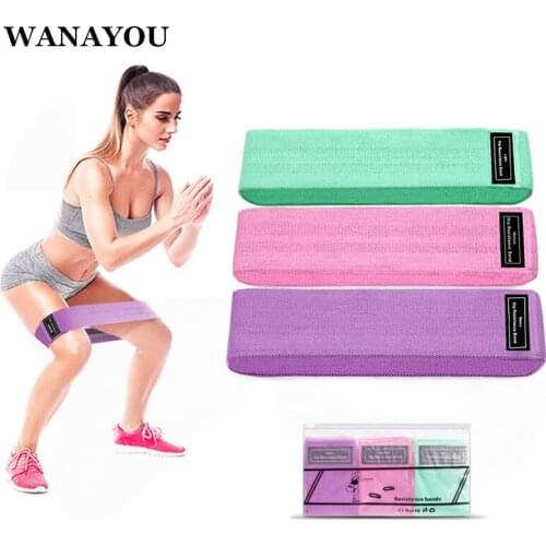 WANAYOU Expander Elastic Fitness Pull Rope Rubber Bands,Anti-slip Yoga Resistance Bands,Workout Hip Squat Exercise Equipment