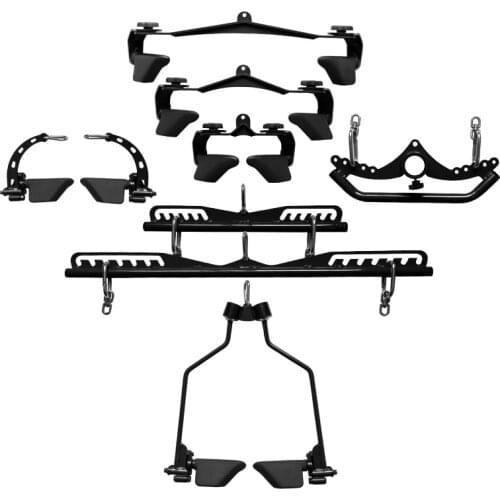 Rowing training adjustable pull back handle high pull down clip chest back artifact latissimus dorsi fitness training bar