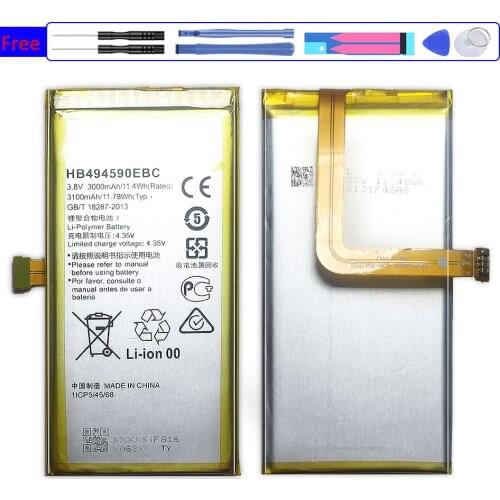 HB494590EBC Battery For Huawei Honor 7 Glory PLK-TL01H ATH-AL00 PLK-AL10 Honor7 Glory PLK TL01H/AL10 ATH-AL00 Mobile Bateria