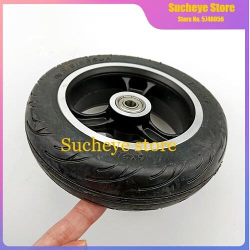 6 Inch Electric Scooter Wheel 6x2 Wheel With Air Tire Solid Tire Metal Hub 608 /628 Bearings 8/10mm Axle Hole Trolley Cart Wheel