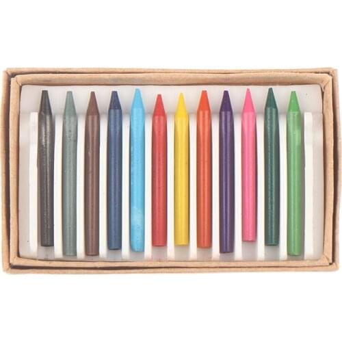 1 Set 12colours Mini Dollhouse Miniature Crayon Doll House Accessories for 1:6 or 1:12 dollhouse dolls house decoration