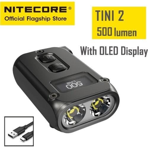NITEOCRE miniature portable keychain lamp dual-core waterproof portable flashlight TINI2