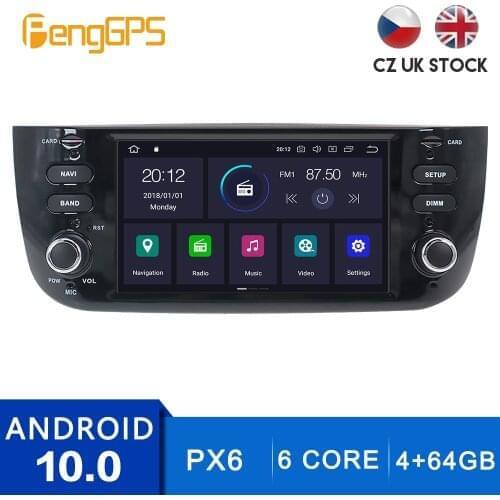 Android 10.0 Multimedia Stereo For Fiat/Linea/Punto Evo 2009-2015 Touchscreen GPS Navigation CD DVD Player Headunit Carplay PX6