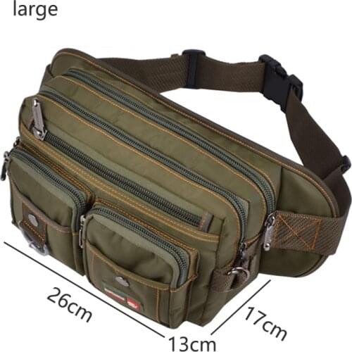 Men Chest Pack Waterproof Waist Bags Large Capacity Fanny Pack for Men Multifunction Phone Pouch Oxford