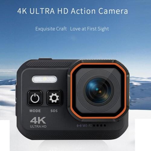 Ultra HD 4K Sports Helmet Video Recording Camera With Remote Control 16MP 2.0'' LCD Screen 170D Underwater Waterproof Vedio Cam
