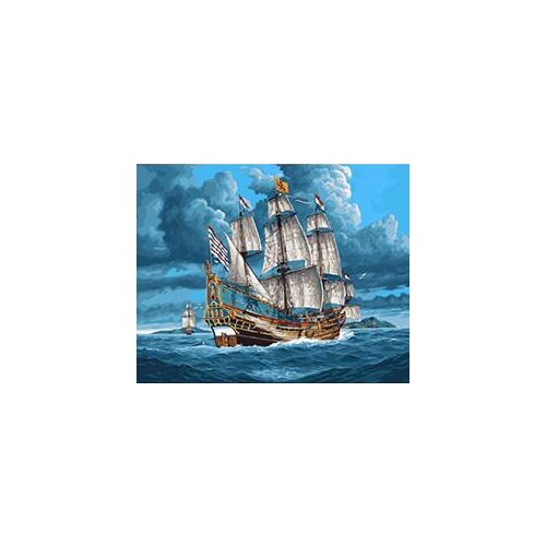 MaHuaf-X1305 Sky Clouds Ocean sailing ship DIY painting on canvas hand painted coloring by numbers 40x50 framed