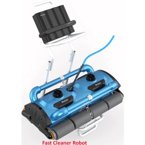 Commerical Use Robotic Automatic pool cleaner Icleaner-200D with 40m Cable For Big Pool Size( At least 1000m2) With Caddy cart
