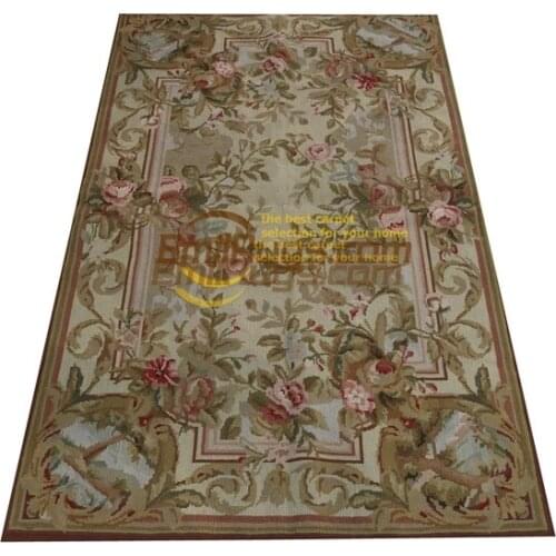 Hand-woven Wool Carpet With Needlepoint Pattern Wool Knitting Carpets Home Decoration Carpet Handwoven Wool Carpets