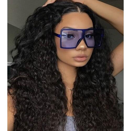 Vintage Big Square Sunglasses Women Goggles Mens Oversize Sun Glasses Female Fashion Famous Brand Black Cool Eyewear