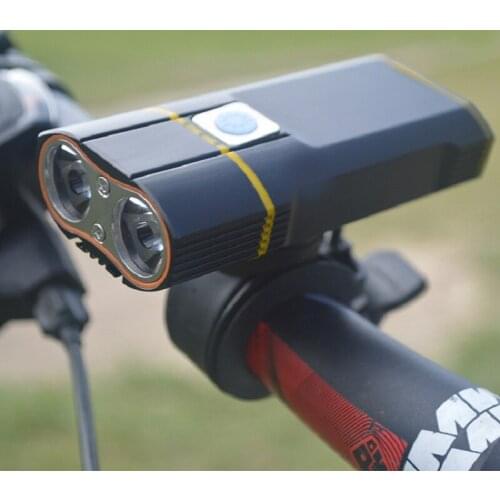 Bicycle Light USB Rechargeable 5200mah lithium battery IPX6 Waterproof LED Front MTB Bike Lamp Cycling Headlight Safety Lights