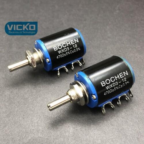 [VK] BOCHEN WXD3-12 Precision Multiturn Potentiometer 5 laps 10K 15K 22K 33K switch