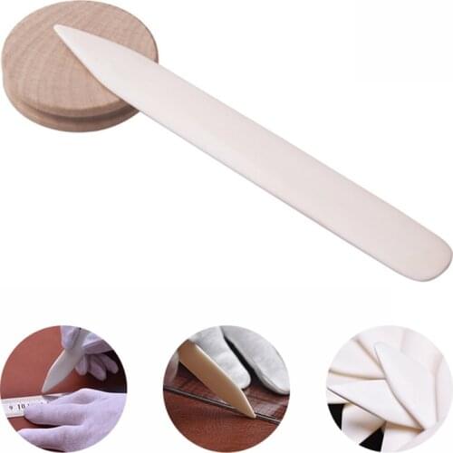 YOMDID Leather Deburring Tool Practical Line Pressing Edge Sealing Tools For Leather DIY Leathercraft Supplies Natural 1pc