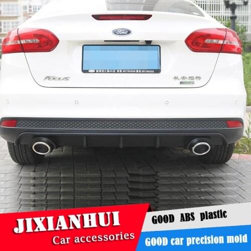 For Focus Body kit spoiler 2012-2015 For Ford Focus DCS ABS Rear lip rear spoiler front Bumper Diffuser Bumpers Protector