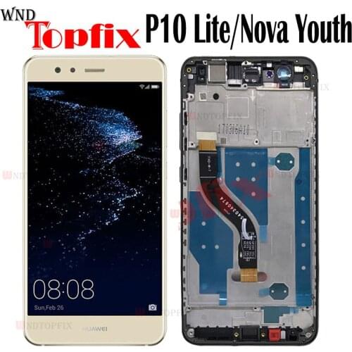 5.2 Inch AAA Quality LCD With Frame For HUAWEI P10 Lite Lcd Display Screen For HUAWEI P10 Lite WAS-LX1 WAS-LX1A WAS-LX2 WAS-LX3
