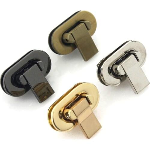 1pcs Fashion Metal Folding Lock Switch Lock Clasp for DIY Handbag Bag Purse Luggage Hardware Closure Bag Parts Accessories