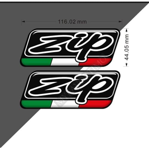 For Piaggio Vespa Zip 2T 4T 125 SP 50 100 50cc Scooter 3D Emblem Logo Decal Stickers