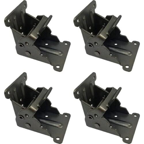 4Pcs Collapsible Support Frame Self-Locking Hinge Table Leg Fittings And Gussets - For Folding Legs Folding Workbench Folding De