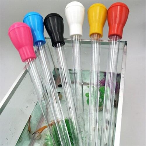 50pcs Mini Water Changer Small Fish Tank Water Changer Manual Mini Suction Pipe Pump Siphon Water Clean Suction Device