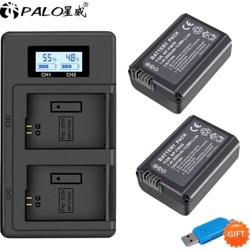 PALO NPFW50 NP FW50 NP-FW50 Battery for Sony Alpha a6500 a6300 a6000 a5000 a3000 SLT-A35,SLT-A37,SLT-A37K,SLT-A37M,SLT-A55