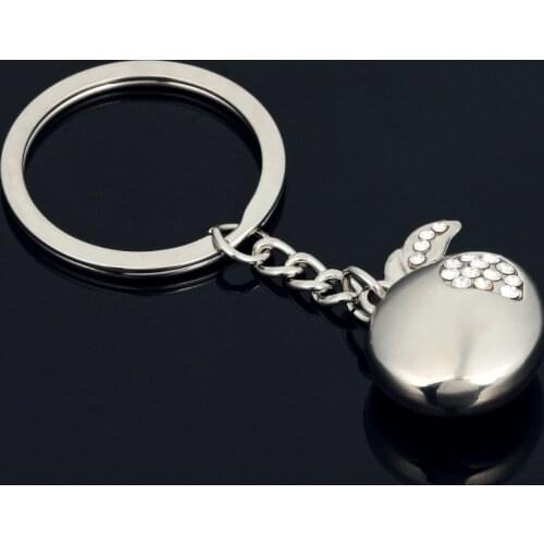 Apple keychain cute key ring for women creative key chain sleutelhanger high quality portachiavi chaveiro llaveros