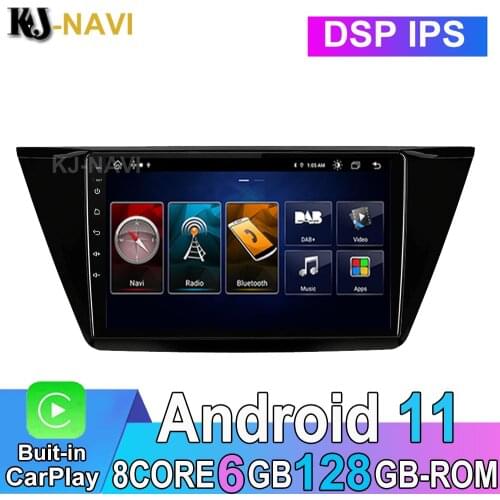Carplay Android 11.0 Auto Radio For VW/Volkswagen/TOURAN 2016 2017 2018- GPS CANBUS Car Multimedia RAM 6GB 4G Camera DSP No 2din
