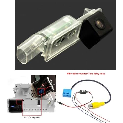 RCD330 CCD Car Trunk Handle Rearview Camera For MIB VW Golf 5 /6/7 JETTA Mk5 MK6 TIGUAN Passat B6 B7 Octavia