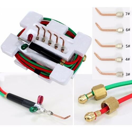 Free Shipping Soldering Cutting Torch Mini Welding Little Torch Smith Gas Torch Jewelry Tools 1 Set with 5 Tips