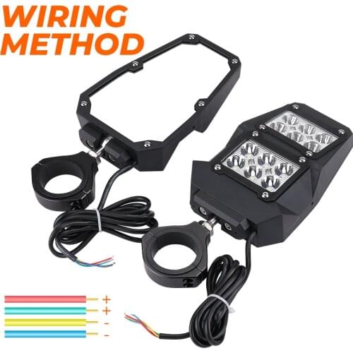 1.5"-2" UTV Rear View Side Mirrors w/ LED Light for can am maverick x3 for polaris rzr S 800 900 1000 xp for Arctic Cat