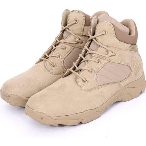 Travel Shoes For Men Low Cut Desert Boots Shoes High Quality Combat Boots Special Forces Hiking Men Outdoor Hiking Shoes Tactics