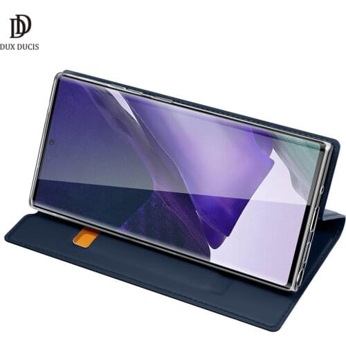 Super For Samsung Galaxy Note20 Note20 Ultra DUX DUCIS Skin Pro Series Leather Wallet Case Flip Case Full Protection with Stand