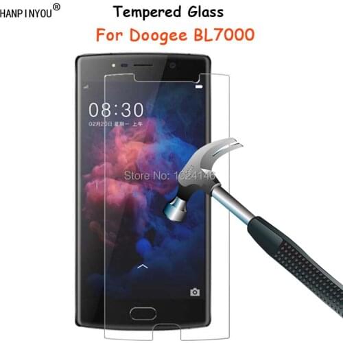 For Doogee BL7000 5.5" Clear Tempered Glass Screen Protector Ultra Thin Explosion-proof Protective Film Guard + Cleaning Kit