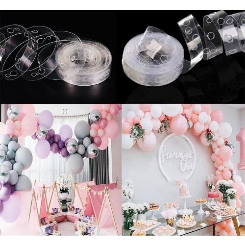 5 Meters Plastic Balloon Chain, Birthday Party, Wedding, Wedding Room Decoration Layout Is Irregular and Fixed