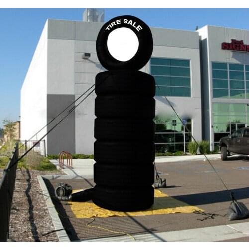 Giant Novelty Inflatable Tire Balloon for Advertising/Promotion 10 ft High
