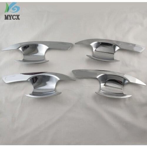 Chrome door handle cover bowl insert for Mitsubishi xpander 2017 2018 car styling door protectors accessories for xpander